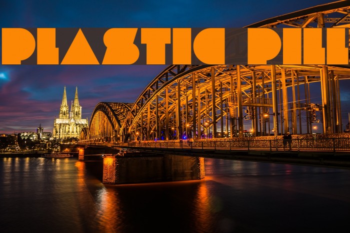PLASTIC PILL Font examples