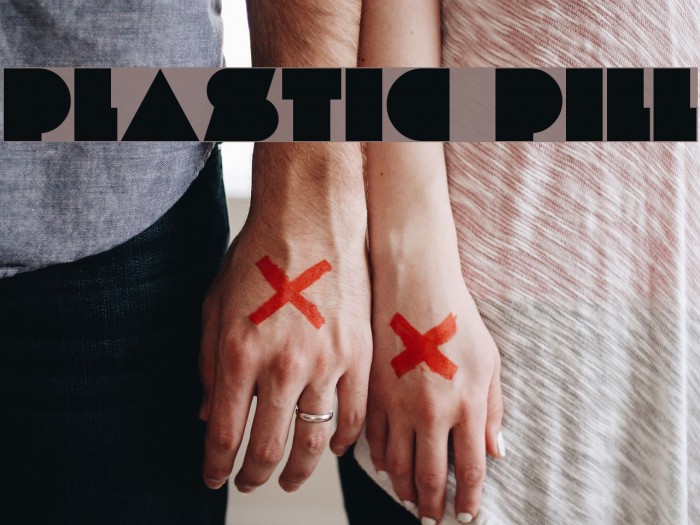 PLASTIC PILL Font examples