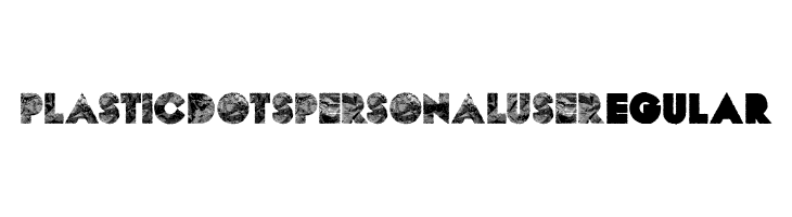 PLASTICDOTS PERSONAL USE Regular  免费字体下载