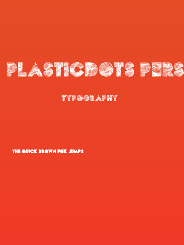 PLASTICDOTS PERSONAL USE Regular Poster