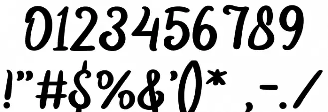 PLATEAU Шрифта ДРУГИЕ символов