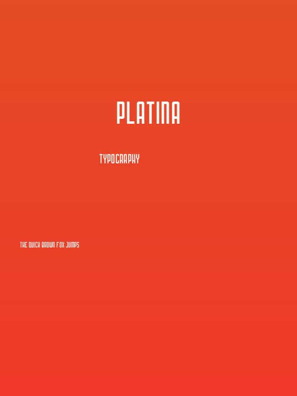 PLATINA Poster