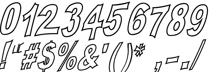PLATSCH 2 outline フォント その他の文字