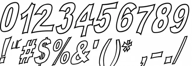 PLATSCH 2 outline フォント その他の文字
