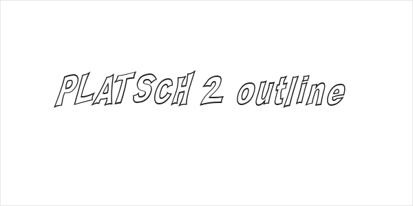 PLATSCH 2 outline Logo