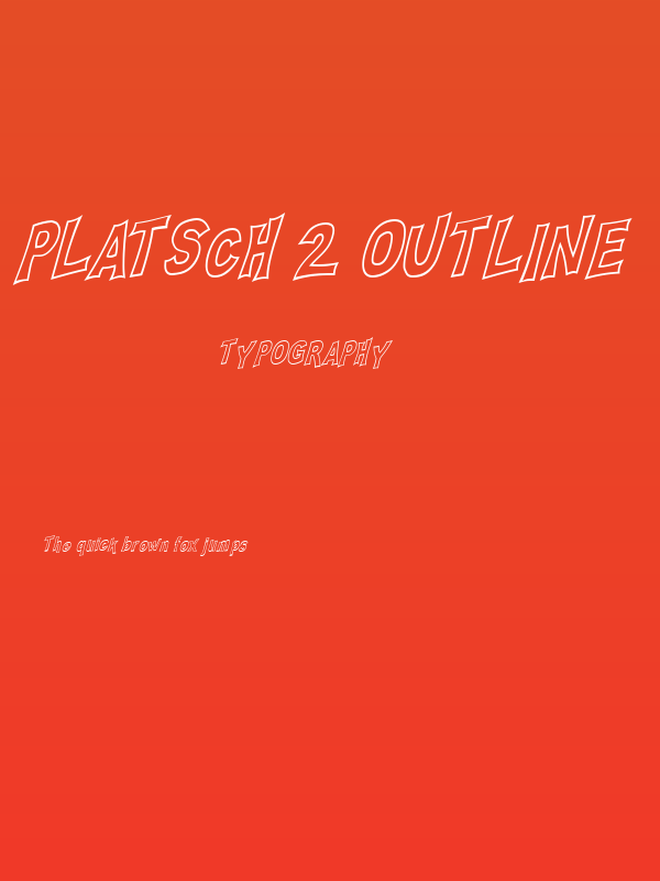 PLATSCH 2 outline Poster