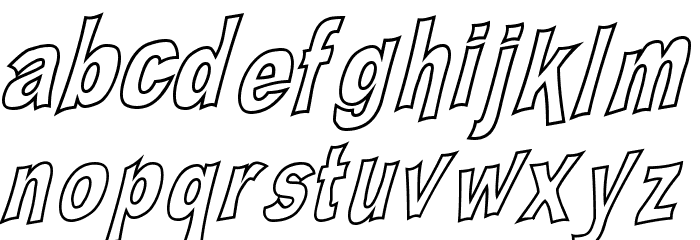 PLATSCH 2 outline フォント 小文字