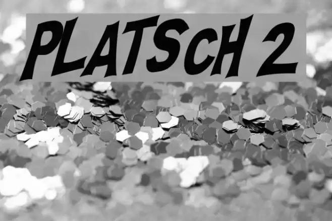 PLATSCH 2 フォント examples