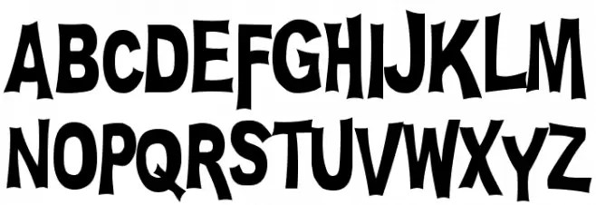PLATSCH Шрифта ВЕРХНИЙ