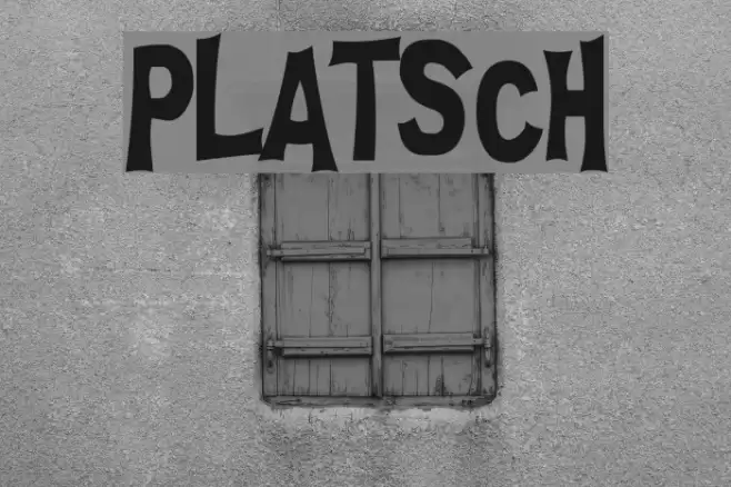 PLATSCH フォント examples