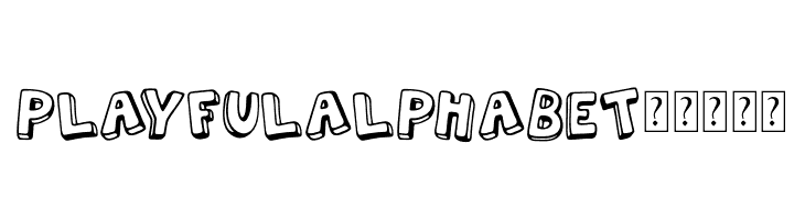 PLAYFULALPHABET_demo  フリーフォントのダウンロード