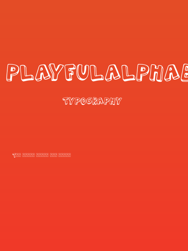 PLAYFULALPHABET_demo Poster