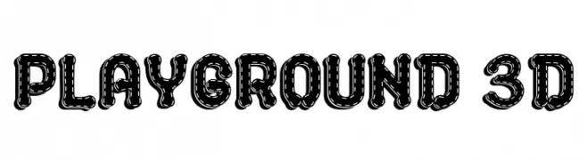 PLAYGROUND 3D  Frei Schriftart Herunterladen