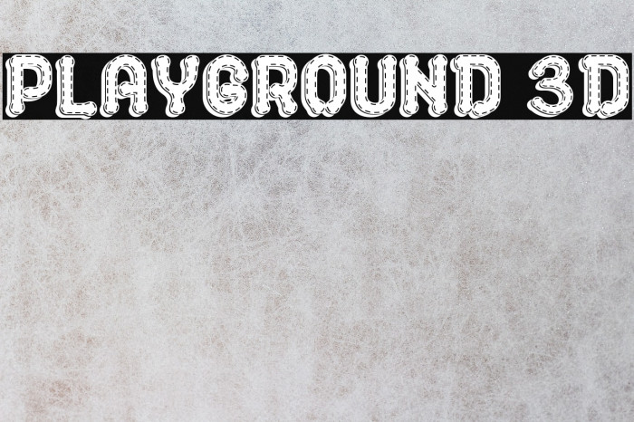 PLAYGROUND 3D Fonte examples