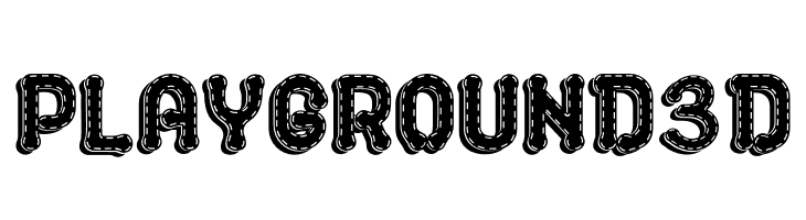 PLAYGROUND3D Font