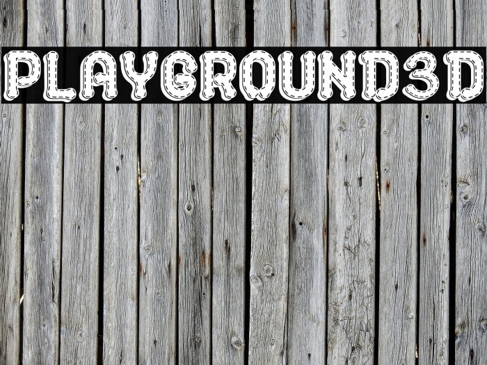 PLAYGROUND3D Font examples