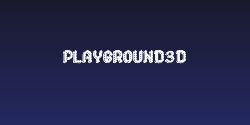 PLAYGROUND3D Social Header