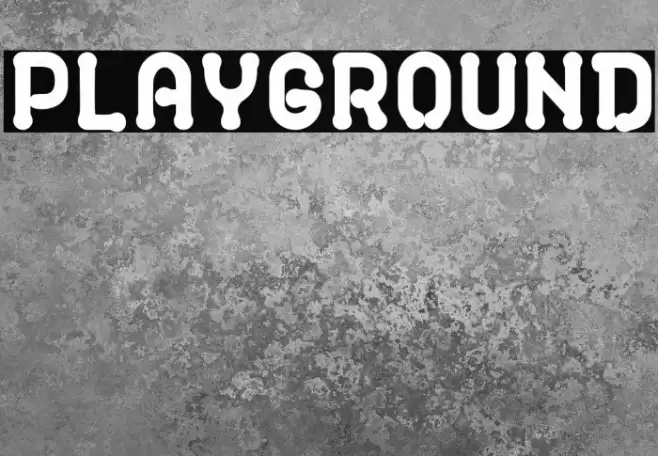 PLAYGROUND Font examples