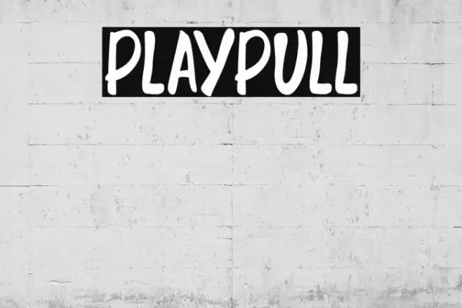 PLAYPULL Font examples