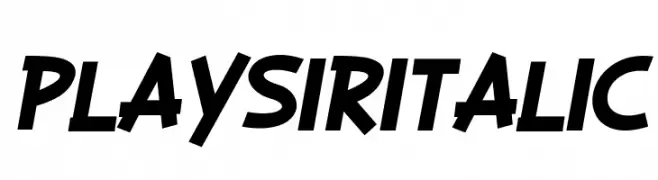PLAYSIR Italic  フリーフォントのダウンロード
