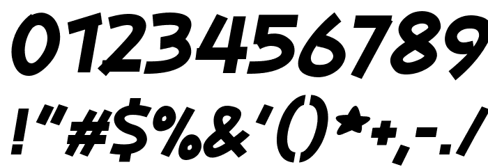 PLAYSIR Italic Font OTHER CHARS