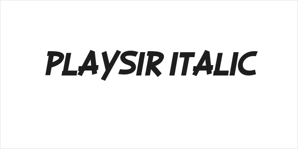 PLAYSIR Italic Logo