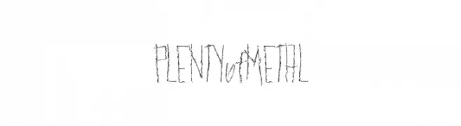 PLENTYofMETAL  les polices de caractères gratuit tlcharger
