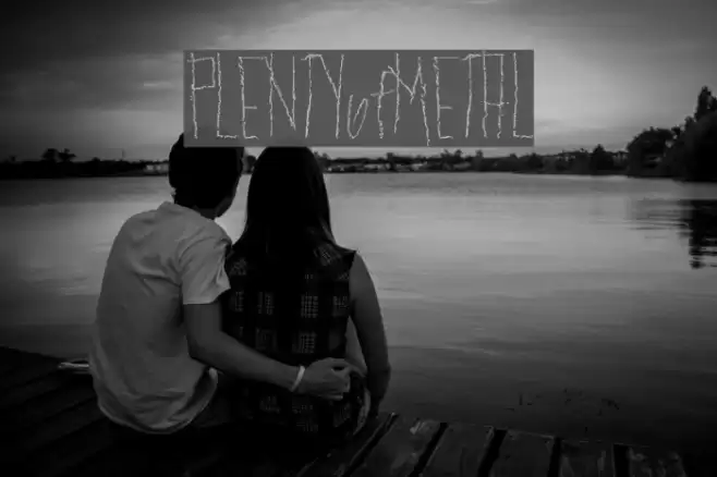 PLENTYofMETAL Font examples