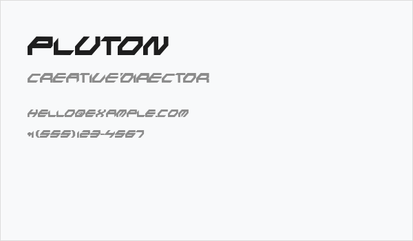 PLUTON Business Card