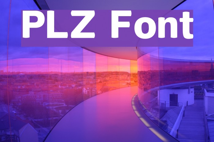 PLZ Font examples