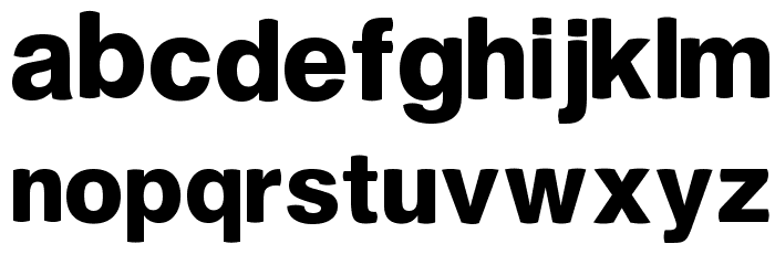 PLZ Font LOWERCASE