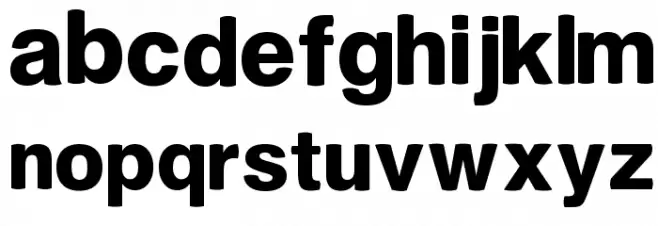 PLZ फ़ॉन्ट लोअरकेस