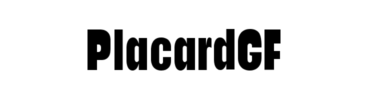 Placard GF  les polices de caractères gratuit tlcharger