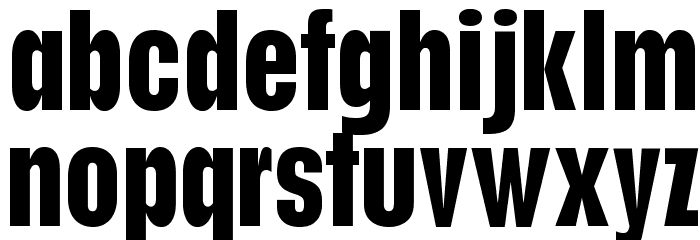 Placard GF Font LOWERCASE