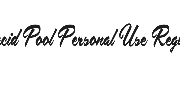 Placid Pool Personal Use Regular Logo
