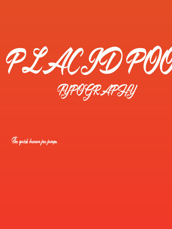 Placid Pool Personal Use Regular Poster
