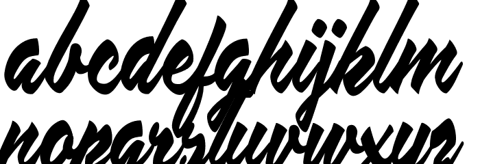 Placid Pool Personal Use Regular Font LOWERCASE