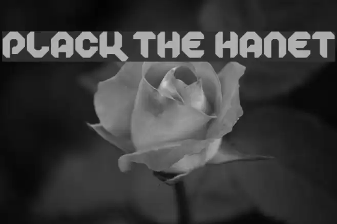 Plack the Hanet Font examples