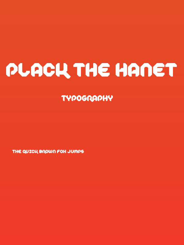 Plack the Hanet Poster