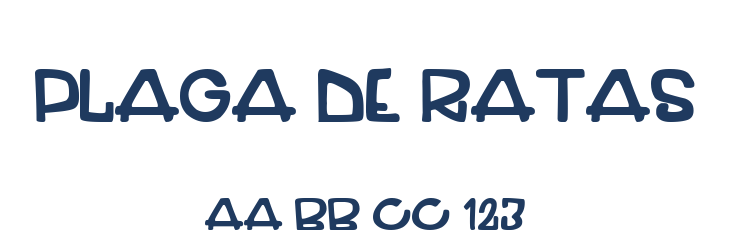 Plaga de Ratas Font Preview