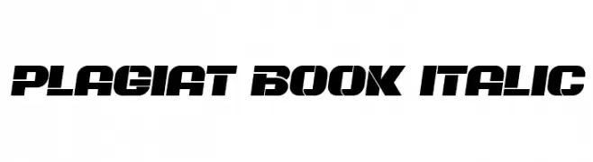 Plagiat Book Italic  フリーフォントのダウンロード