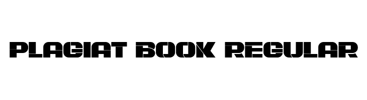 Plagiat Book Regular  Скачать бесплатные шрифты