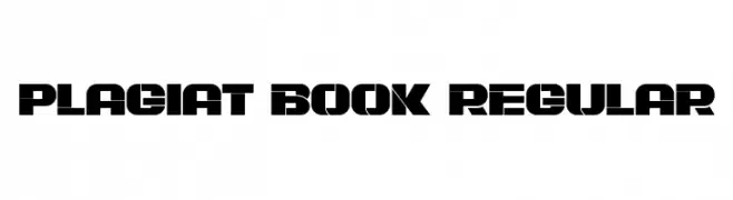 Plagiat Book Regular  フリーフォントのダウンロード