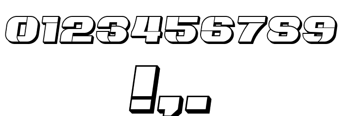 Plagiat Hollow Italic Font OTHER CHARS
