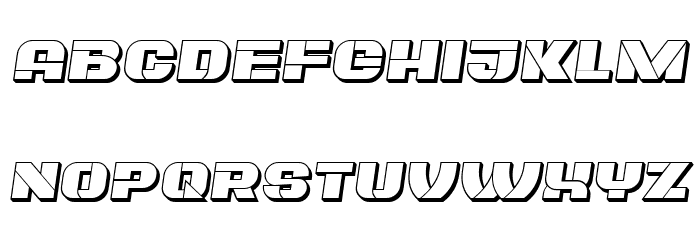 Plagiat Hollow Italic Font LOWERCASE