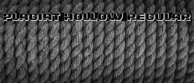 Plagiat Hollow Regular Font examples