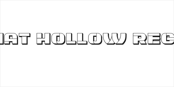 Plagiat Hollow Regular Logo
