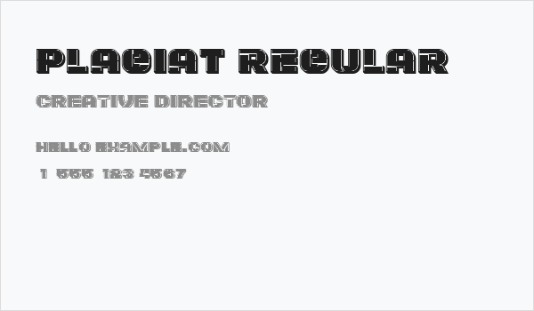 Plagiat Regular Business Card
