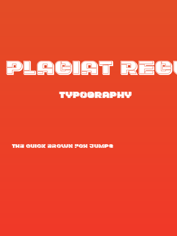 Plagiat Regular Poster