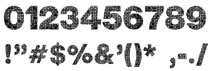Plaid Font OTHER CHARS